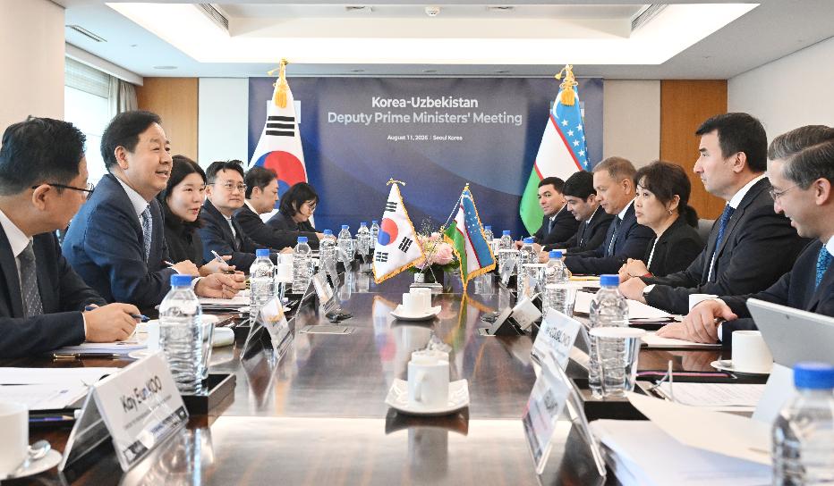 구윤철 부총리, 잠시드 호자예프 우즈벡 부총리 면담