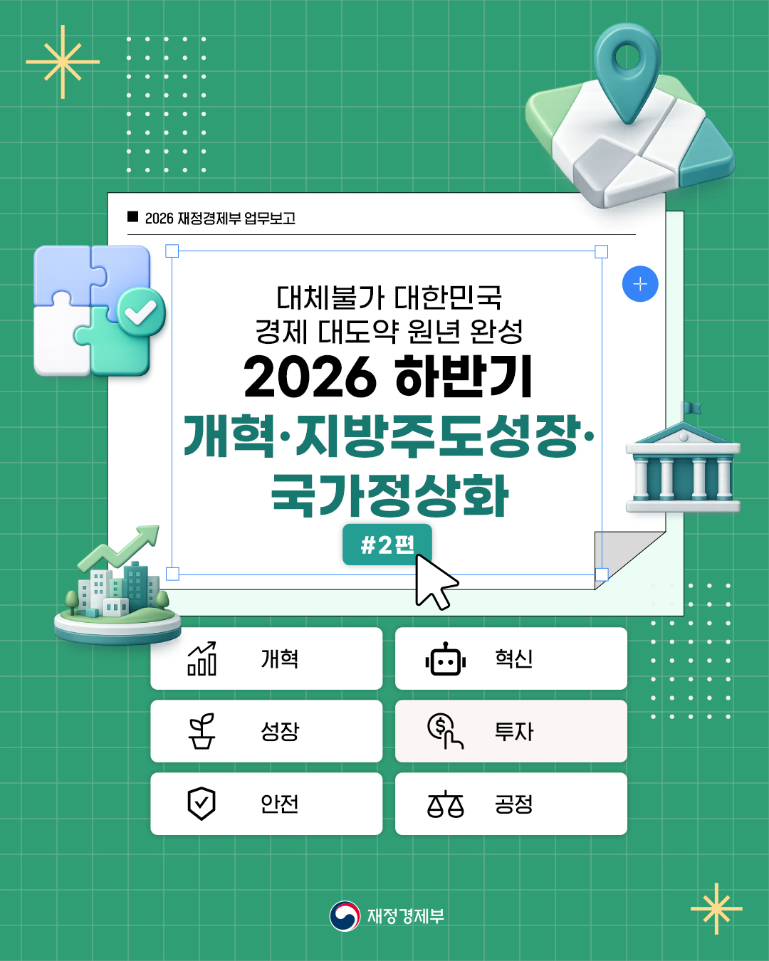 대체 불가 대한민국으로 가는 경제大도약 원년 완성 - 2026 하반기 개혁·지방주도성장·국가정상화 #2편 1}